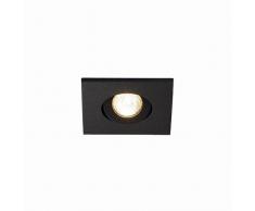 SLV coperte da incasso faretto New Tria Mini DL, quadrato, 2,2 W, lampada a LED, 3000 K 30 3030 livello, clip piume, Nero 114410