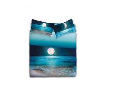 Gabel Moon Lenzuolo Copriletto Singolo, Notte, 160 x 290 cm