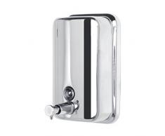 FERIDRAS Facile Dispenser Sapone da Muro, 800 ml, Acciaio, Cromo, 10x20x43 cm