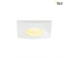SLV LED per esterni Out 65 Square down light coperte da incasso luce, 38 Grad, COB, 3000 K, IP65, clip piume, bianco 114471