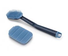 Joseph Joseph CleanTech Set 2 pezzi con spazzola per stoviglie e spugnetta - Blu