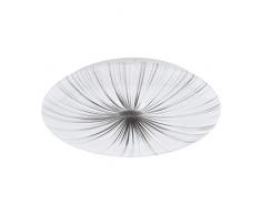 EGLO Nieves Lampada da soffitto, Bianco, Argento