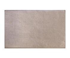 O & N Tappeto Microfibra Nido di Ape 50Â x 80Â Poliestere Beige 80Â x 50Â cm