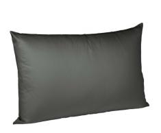 Fleuresse, 9100-9031, Federa per Cuscino in Raso di Cotone makò, Bianco (Graphit), 40 x 60 cm