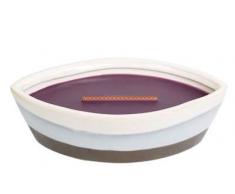 Woodwick fico Tuffato Candela, Ceramica, Viola, 11.8Â x 20.2Â x 6.8Â cm