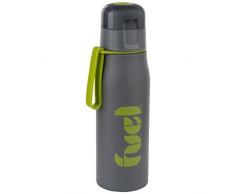 Trudeau Maison Fuel Borraccia in acciaio inox con maniglia, 500 ml, grigia