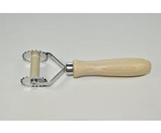 ELETTRO CENTER Art.8 Tagliapasta Dentato 1 Pista, Acciaio Inossidabile, Marrone