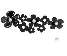 Arti e Mestieri AP0911C71 Appendiabiti da Parete, Metallo, Nero, 75 x 27 x 4 cm