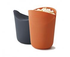 Joseph Joseph JJ598 Popcorn in Microonde, Ceramica, Rosso, 10.199999999999999 x 10.199999999999999 x 14.5 cm