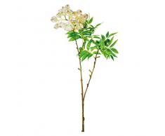 EUROCINSA Ref.40800C01 Ramo Verde con Fiore Torcia, Scatola da 6PZ Bianco, 80cm