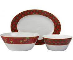 Creatable Country British Style 16495 - Servizio di Piatti da 3 Pezzi