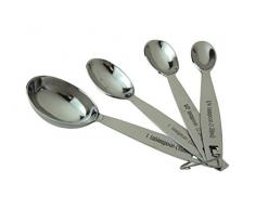 ApolloÂ âÂ Set di cucchiai dosatori, Acciaio Inox, Argento, 4Â x 1.5Â x 14Â cm