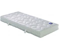 Badenia Bettcomfort Irisette Lotus, Materasso a molle insacchettate (7-Zone), Durezza 4 (H4), Bianco, 90 x 200 cm