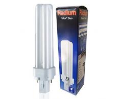 RADIUM 830 RA31318911 - Lampada fluorescente compatta Ralux Duo, attacco G24d, 13 W