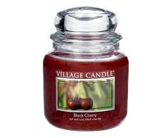Village Candle 106316042 Black Cherry Vaso Medio, Rosso, 10.3 x 10.1 x 13.2 cm