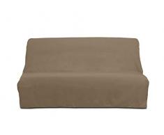 Soleil dOcre Copridivano clic-clac per divanoLetto,Modello Panama, cotone, COLOR_NAMEe taupe, taglia 190 x 204