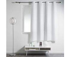 Douceur dIntÃ©rieur Essentiel - Tenda con occhielli in metallo / poliestere, 140 x 180 cm, Bianco