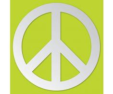 Wallpops, Specchio adesivo Peace & Love Peel and Stick Peace Deko-Spiegel