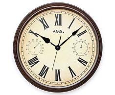 AMS Orologio da Parete, Marrone