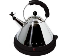 Alessi MG32 B/UK Bollitore Elettrico, Acciaio Inossidabile 18/10, Resina Termoplastica, Nero