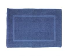Wenko Tappeto di Bagno Paradise cotone, Cotone, Blu, 50 x 70 x 1 cm