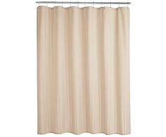 AmazonBasics - Tenda da doccia Damask in poliestere, lino, 183 x 200 cm