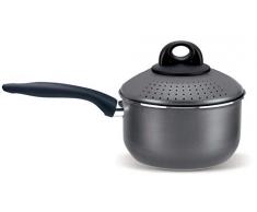 Silex Italia PastÃ¬ con Coperchio scolapasta, Alluminio, Grigio, Ã 16 cm - 1,5 Litri