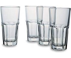 Bohemia Cristal Set for You And Me 093Â 006Â 137Â Set di 4 Bicchieri per Latte Macchiato in Vetro, 350Â ml Circa