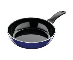 Silit Uncoated Emma con Fiamma Protezione Silargan Funzionale Ceramica Padella, Blu, 24Â cm