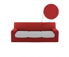 Biancaluna Copristruttura 3 posti Copridivano Genius 180 a 250 cm R457 Rosso