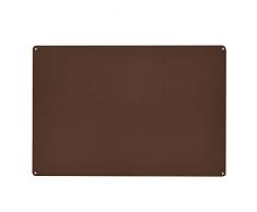 KalaMitica Lavagna Magnetica, in Acciaio scrivibile con gessetti, Colore Effetto Corten, 56 x 38 cm