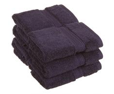 Superior - Set di Asciugamani per Il Viso in Cotone Egiziano 900 Grammi, 6 Pezzi, Blu Marino