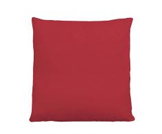 Dormisette 37-104 Federa per cuscino in jersey, 100% cotone, grandezza 80 x 80 cm, rosso