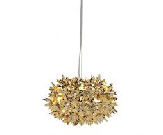 Kartell Bloom S2 Lampada a Sospensione, Confezione da 1 Pezzo, Oro