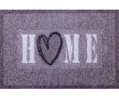 oKu-Tex Zerbino, Poliammide, Home mit Herz, 50 x 80 cm