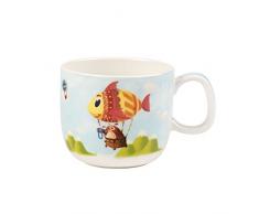 Villeroy & Boch Chewy Around The World Tazza per Bambini, 180 ml, Porcellana Premium, Bianco/Multicolore
