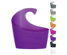 Spirella Sydney 1018186Â Purple Cestino, M Accessori per Il Bagno, Polipropilene, 25Â x 22.5Â x 8.5Â cm