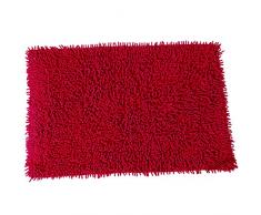 MSV 140.508 Cotone Tappeto Rosso Bordeaux 60 x 40 x 0,1 cm