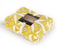 DecoKing Coperta in Microfibra Coperta in Marocco Panno in Microfibra Coperta in Pile Coperta in Pile Morbido Sanft kuschelig marokanischer Stile Ornamento, Microfibra, Verde, 150 x 180