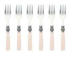 Vintage - Set di 6 forchettine da Dessert, 2,5 mm Sabbia