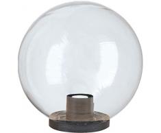 Velamp Sfera APOLUX SPH255 Lampione per Esterno, 250mm, Attacco E27, Compatibile LED, Impermeabile IP44, per Giardino, parchi, condomini, terrazzi