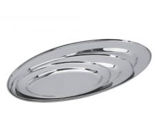 Equinox 500538, Confezione 3 Piatti ovali, Acciaio Inox