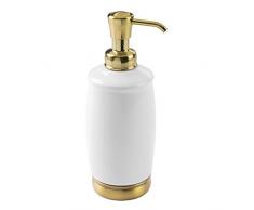 InterDesign York Dispenser Pompa di Sapone, Ceramica, Bianco, 9.51x13.25x0.2 cm