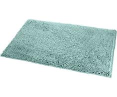 Amazon Basics - Tappeto da bagno in microfibra, a pelo lungo, antiscivolo, Verde schiuma del mare, 53.34 W x 86.36 L cm ( 0,53 x 0,86 m )