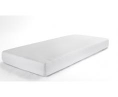 Dormisette Q134 Lenzuolo in molton con angoli impermeabile, grandezza 90/190-100/200 cm, bianco
