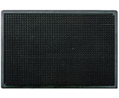 ID Matte M2, zerbino con setole in Gomma, Colore: Nero, Nero, 45 x 75 cm