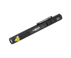 ANSMANN Torcia a penna LED FUTURE T120 - in alluminio protezione schizzi IP54 130 Lumen 4 ore mini tascabile 11,5cm - 2x Batterie AAA incluse