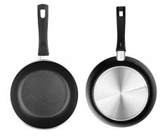 Ballarini Siena Padella, Acciaio Inossidabile, Nero, 20 cm