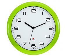 ALBA HORNEW - Orologio da Parete al Quarzo, Silenzioso, 30 x 5,5 x 30 cm, Colore: Verde