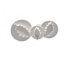 DeColorDulce Lama di Agrifoglio Set tagliapasta con espulsore, Bianco, 28Â x 10Â x 5Â cm, 3Â Pezzi